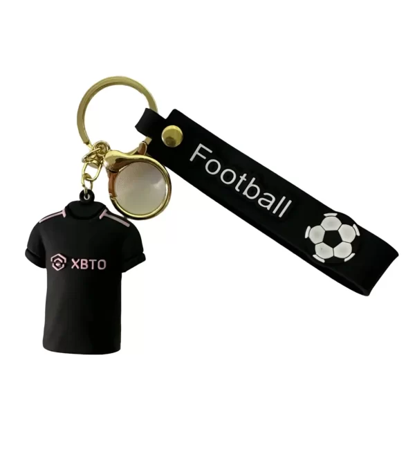 Llavero Polera Fútbol Messi Inter Miami Negra