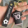 Llavero Polera Fútbol Messi Inter Miami Negra