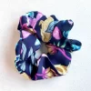 Scrunchies Flores Azul