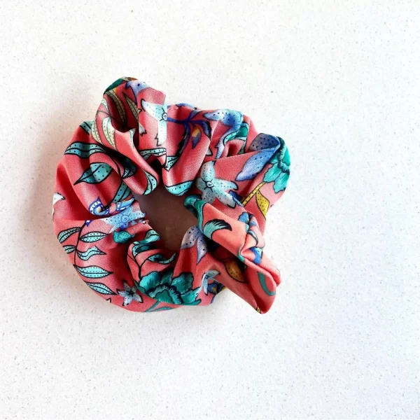 Scrunchies Flores Damasco