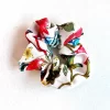 Scrunchies Flores Blanco