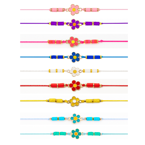 Pulsera Flores Colores