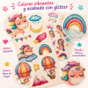 00020MT-2 Tatuajes Unicornio Brillantes
