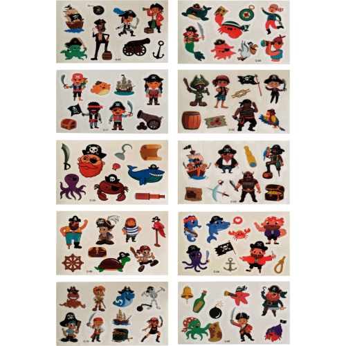 Tatuajes Piratas Set