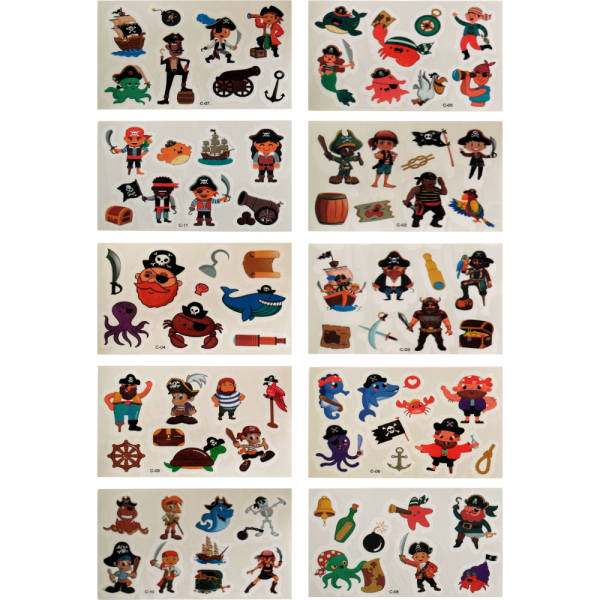 Tatuajes Piratas Set