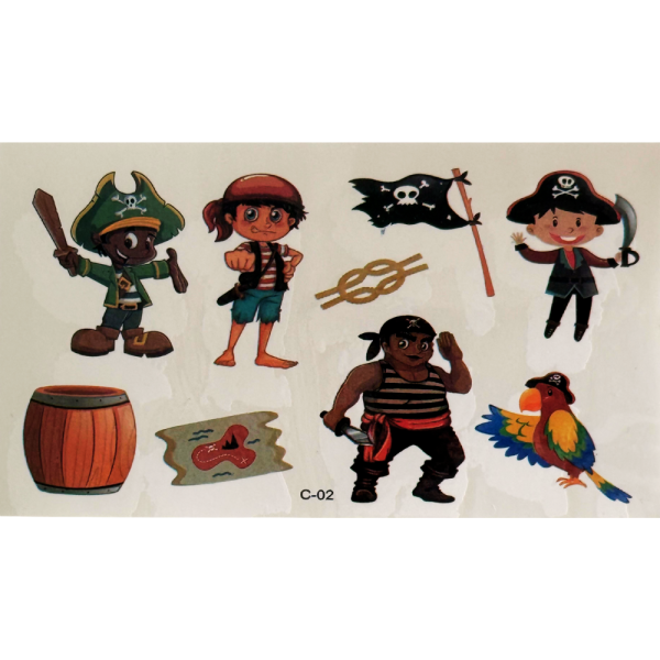 Tatuajes Piratas Set