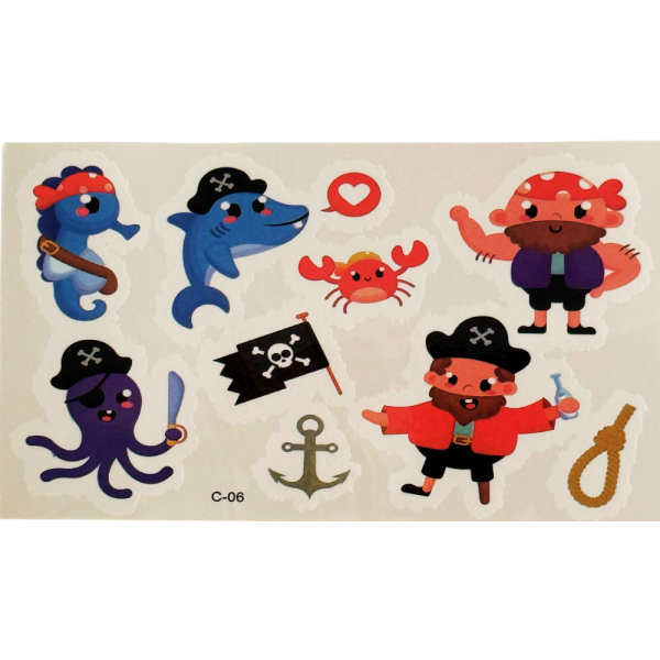 Tatuajes Piratas Set