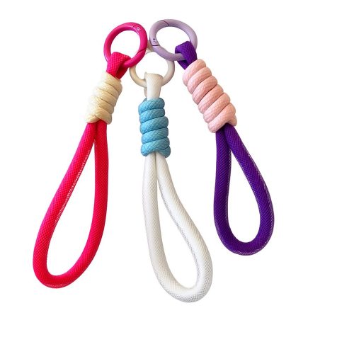 Llavero Cordón (rosado, blanco y morado)