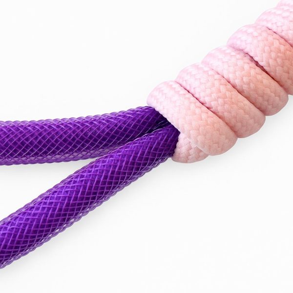 Llavero Cordón (rosado, blanco y morado)
