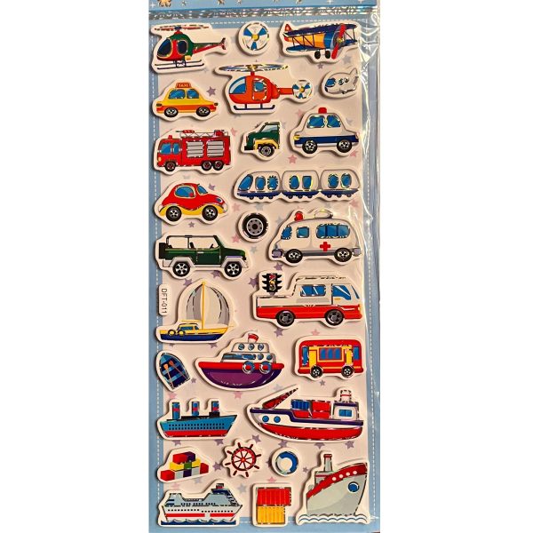 Stickers Transportes 3D