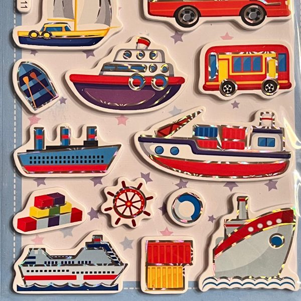 Stickers Transportes 3D