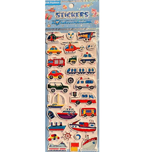 Stickers Transportes 3D