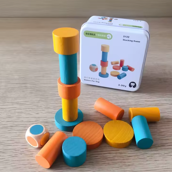Juego para Viajes Bloques y Dado