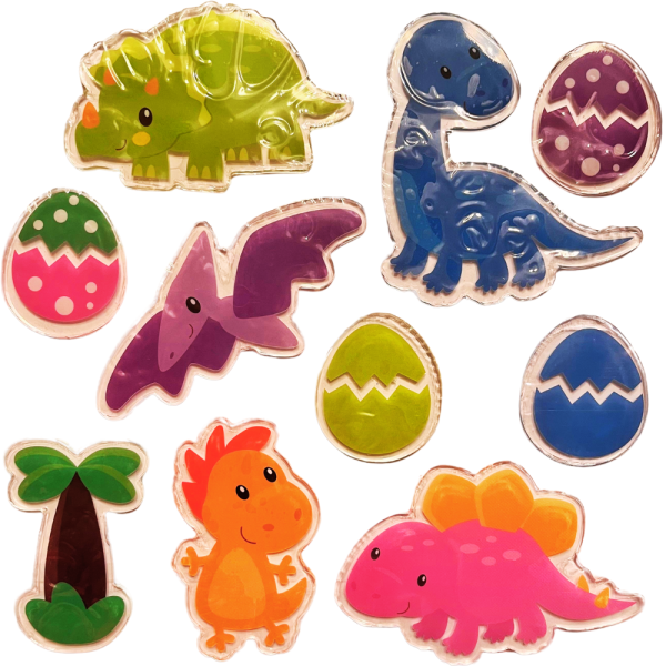Adhesivos gel Dinosaurios