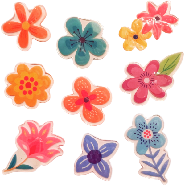 Adhesivos gel Flores