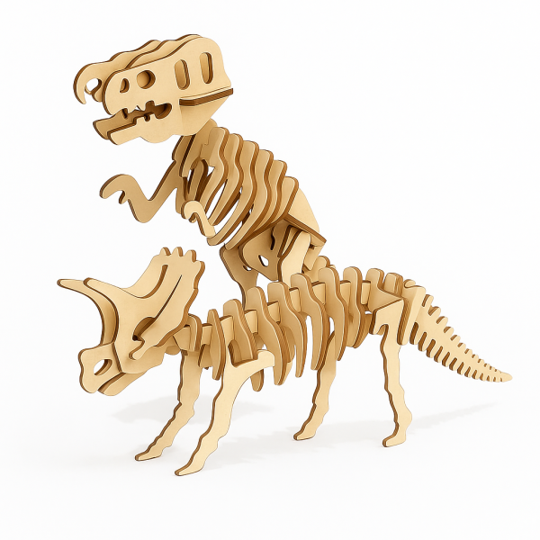 Puzzle Educativo Madera Dinosaurio