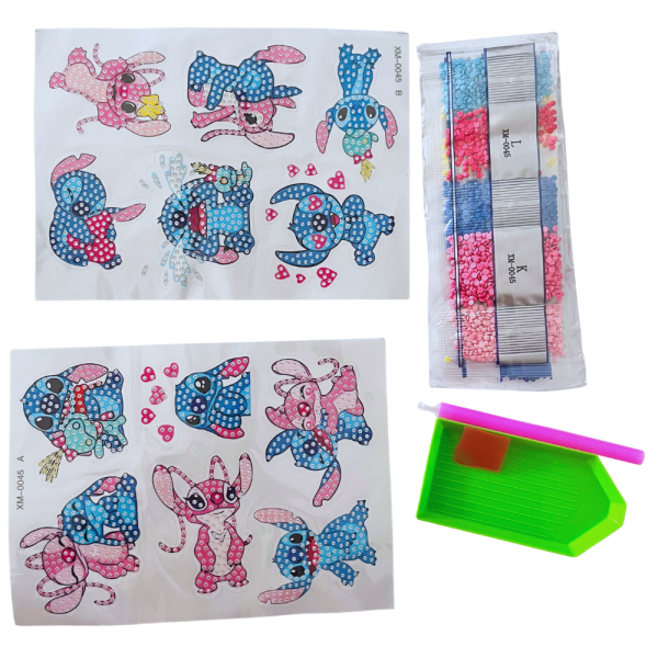 00166MT-1 Sticker pintura diamantes Stitch