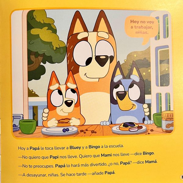 Libro Bluey, Papá Nos Lleva a la Escuela