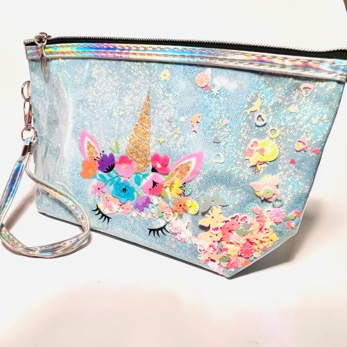 Estuche unicornio celeste