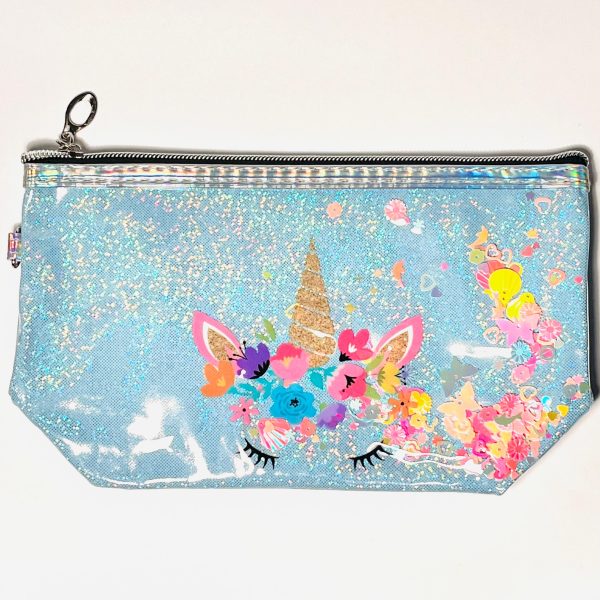 Estuche unicornio celeste