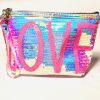 Estuche lentejuelas celeste