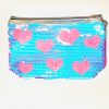 Estuche lentejuelas celeste