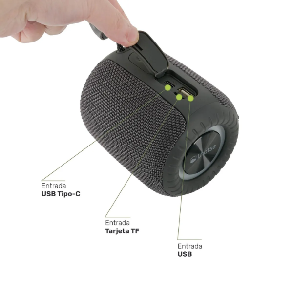 Parlante Inalámbrico Bluetooth TripGo Lothse Gris