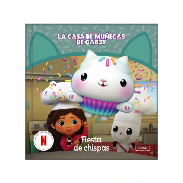 00241MT-4 Libro Fiesta de Chispas + Figura Pandy Patitas