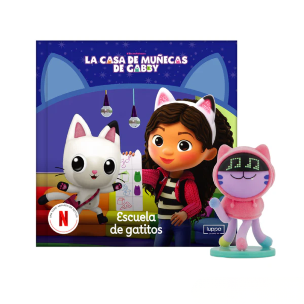 Libro Escuela de Gatitos + Figura DJ Comet