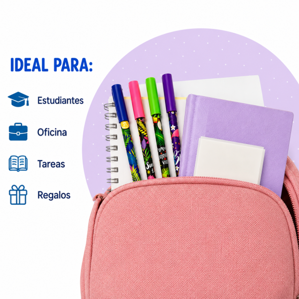 Set Lápiz Borrable + Post it Transparente