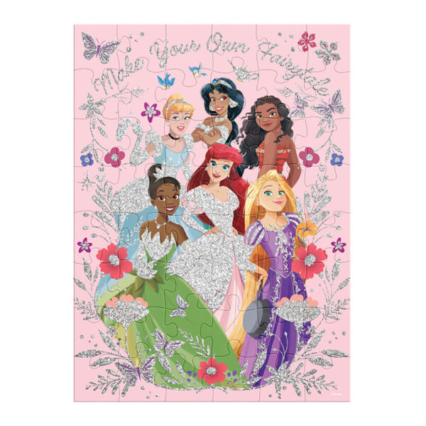 Puzzle glitter princesas - 48 piezas