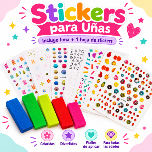 Set Stickers Uñas