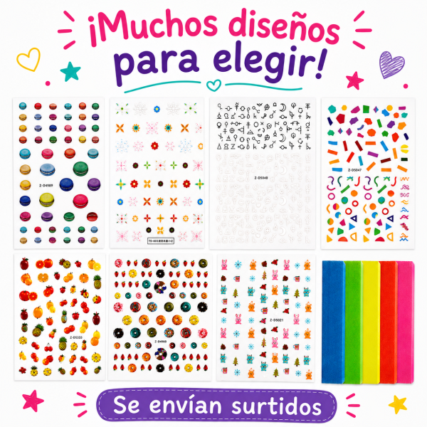Set Stickers Uñas