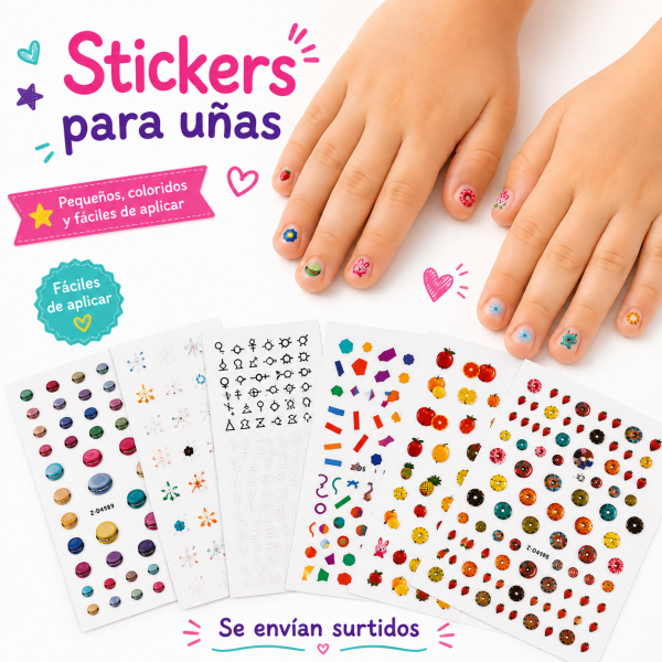 Set Stickers Uñas