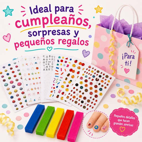 Set Stickers Uñas