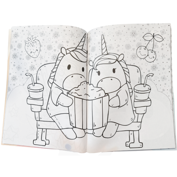 Libro pintar Unicornios