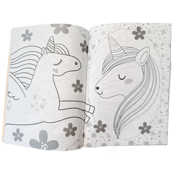 Libro pintar Unicornios